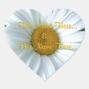 Daisy Stickers Personalised White Daisy Stickers