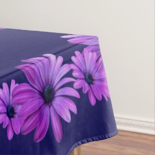 Daisy Tablecloth Blue Daisy Flowers Tablecloth