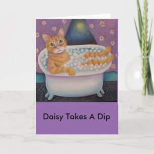 Daisy Taks A Dip Card