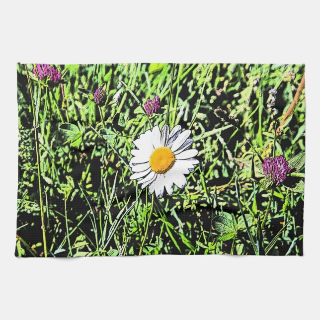 Daisy Tea Towel (Horizontal)
