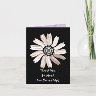 Daisy Thank You Notecard