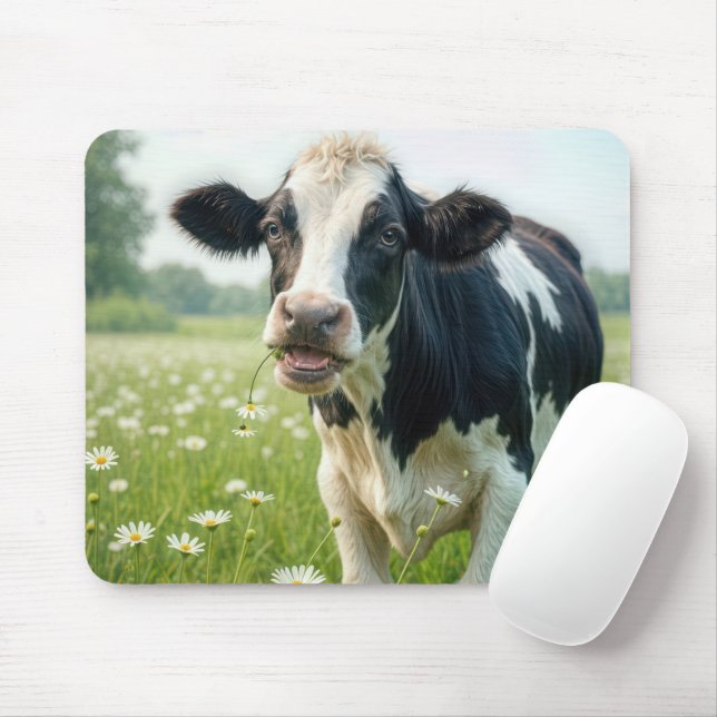 Daisy The Cow Mouse Mat (With Mouse)