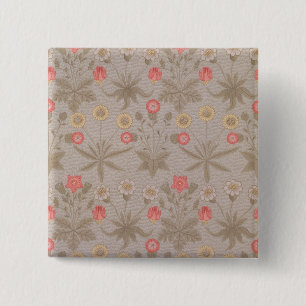 'Daisy', the first wallpaper designed by William M 15 Cm Square Badge