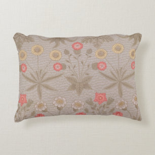 'Daisy', the first wallpaper designed by William M Decorative Cushion