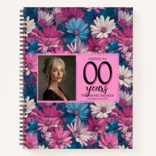 Daisy Theme 50Th Birthday Event Notebook