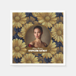Daisy Theme 70Th Birthday Beautiful Napkin