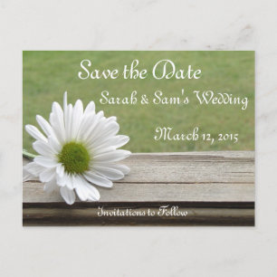 Daisy Theme Announcement Postcard