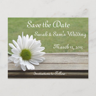 Daisy Theme Announcement Postcard