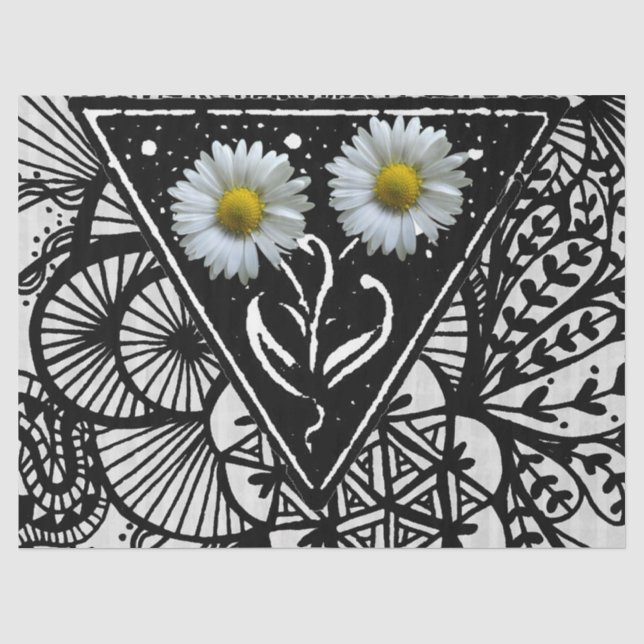 Daisy  tissue paper (Front)