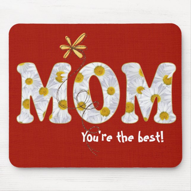 Daisy tribute to Mum Mouse Mat (Front)