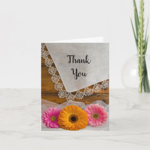 Daisy Trio and Lace Country Bridesmaid Thank You