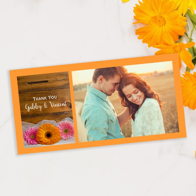 Daisy Trio Country Barn Wedding Thank You (Creator Uploaded)