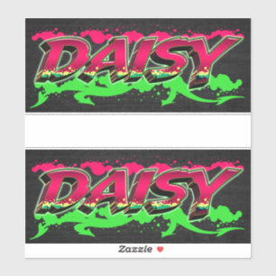 Daisy Vorname Name Graffiti Aufkleber Sticker