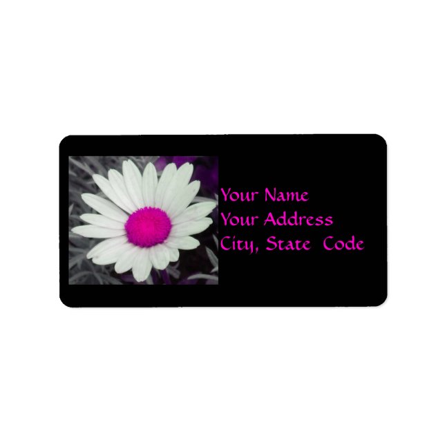 Daisy (w/Pink) Address Labels (Front)