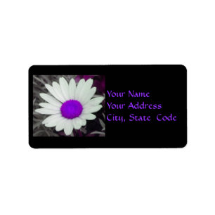 Daisy (w/Purple) Address Labels