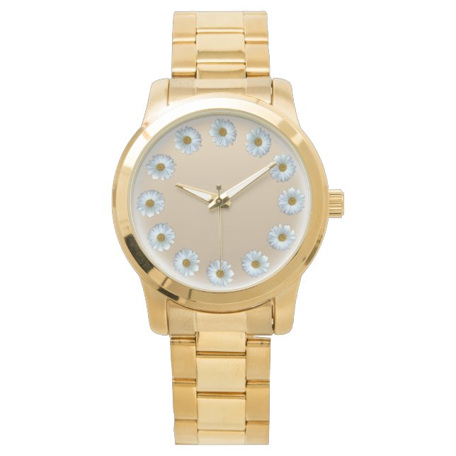 Daisy Watch Classic Wildflower Daisy Wrist Watch (Front)