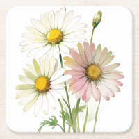 Daisy Watercolor Flower Modern Professional