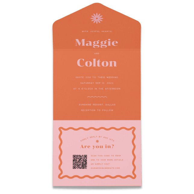 Daisy Wedding All In One Invitation (Creator Uploaded)
