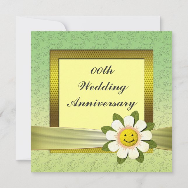 Daisy Wedding Anniversary Party Invitation (Front)
