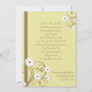 Daisy Wedding Invitation