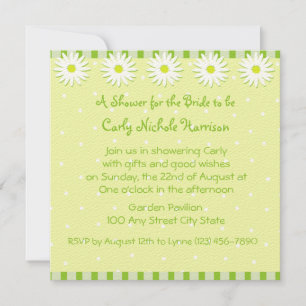 Daisy Wedding/ Shower Invitation