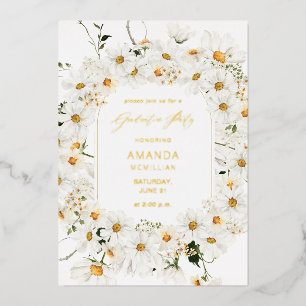 Daisy White Floral Graduation Party