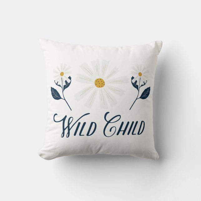 Daisy Wild Child Cushion (Front)