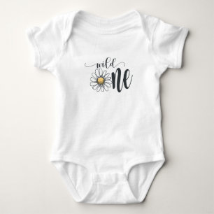 Daisy Wild One Shirt/Baby Top