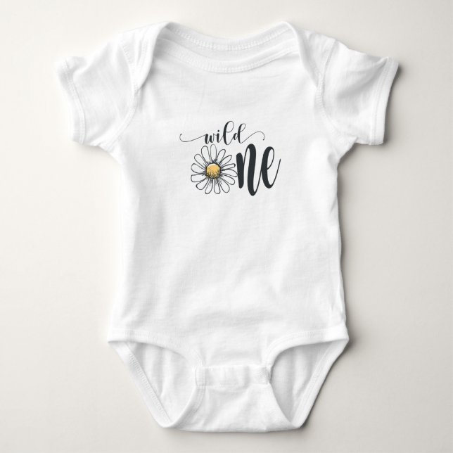 Daisy Wild One Shirt/Baby Top (Front)