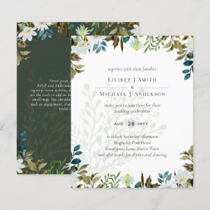Daisy Wildflowers Greenery Wedding