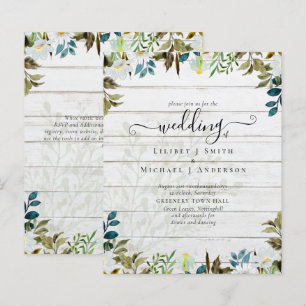 Daisy Wildflowers Greenery Wedding