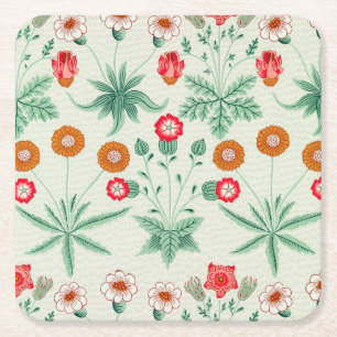 Daisy, William Morris Square Paper Coaster