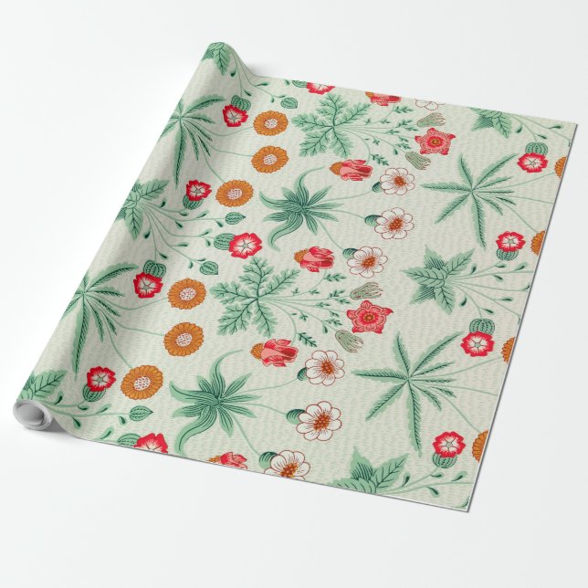 Daisy, William Morris Wrapping Paper (Unrolled)