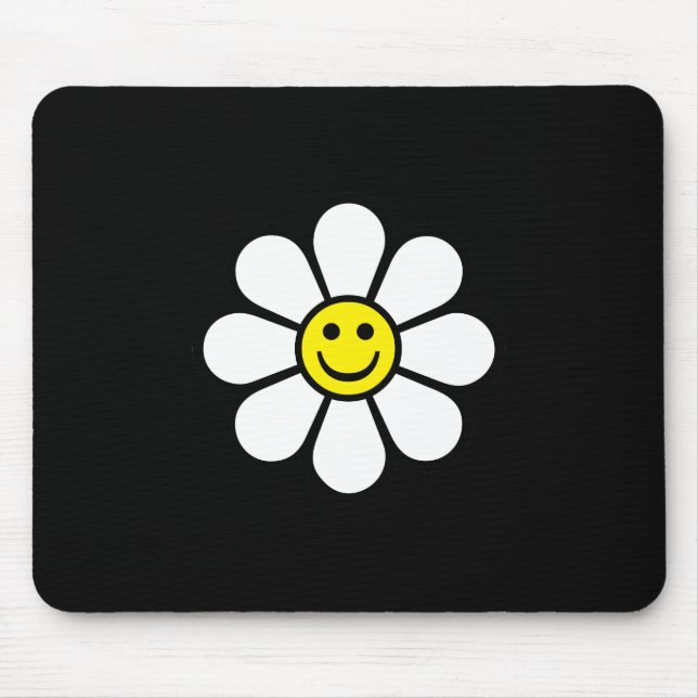 Daisy with Yellow Face Mouse Mat (Front)