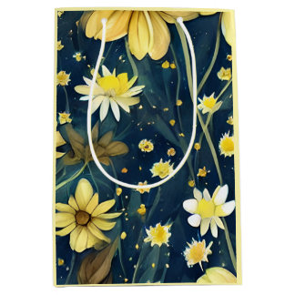 Daisy Wrapping Paper Medium Gift Bag