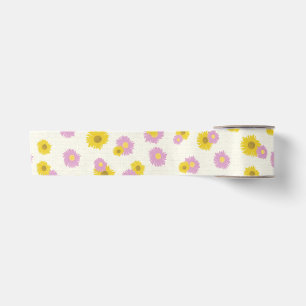 Daisy wrapping Paper Satin Ribbon