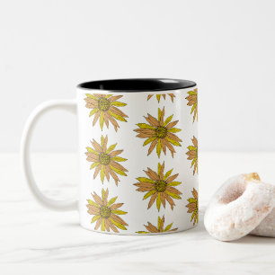 Daisy Yellow Flower Painting Bouquet Coffee Mug