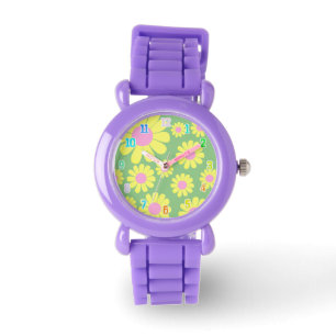 Daisy Yellow Green Watch