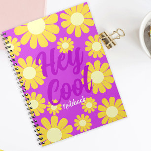 Daisy Yellow Maganta Notebook