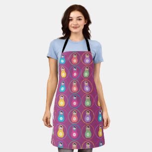 Daisyflower Matryoshka Apron