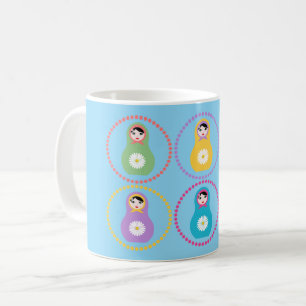 Daisyflower Matryoshka Coffee Mug