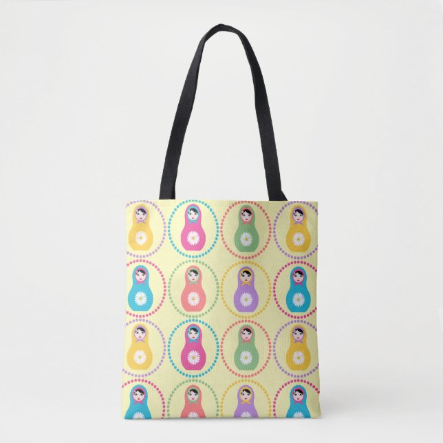 Daisyflower Matryoshka  Tote Bag (Front)