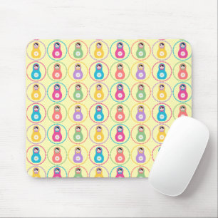 Daisyflower pattern mouse mat