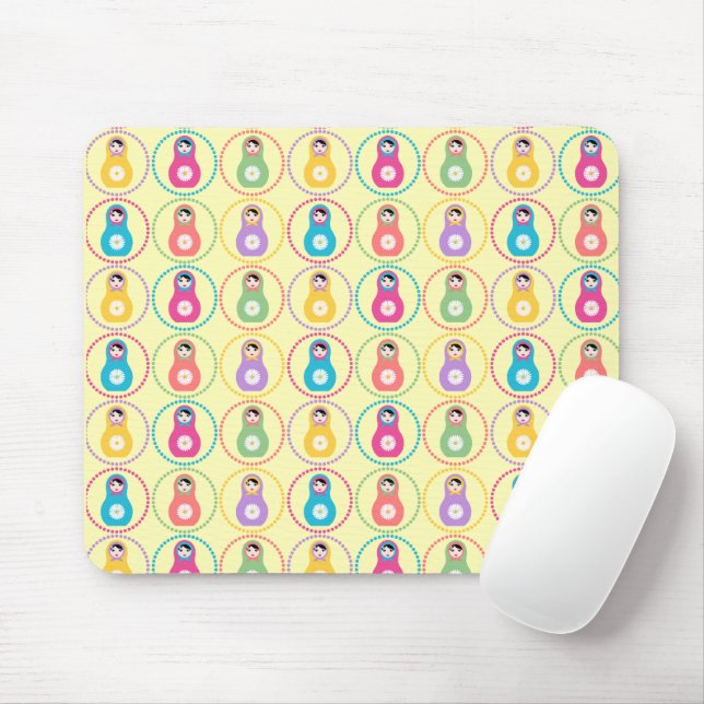 Daisyflower pattern  mouse mat (With Mouse)