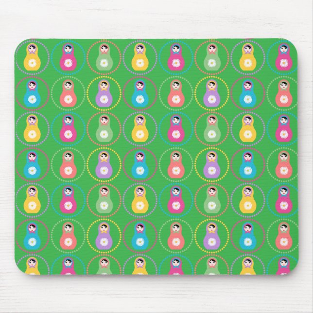 Daisyflower pattern  mouse pad (Front)