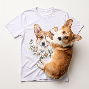 Daisykin Charming Watercolor Pet Portrait Tri-Blend Shirt