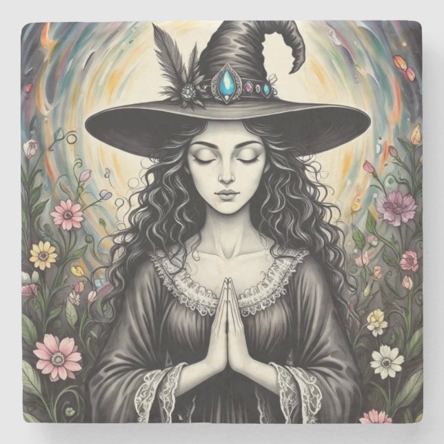 DaisyWitch  Stone Coaster (Front)