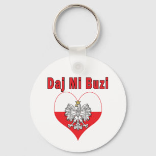Daj Mi Buzi Eagle Heart Key Ring