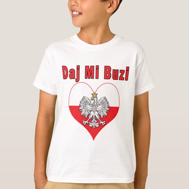 Daj Mi Buzi Eagle Heart T-Shirt (Front)