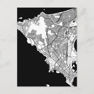 Dakar Senegal Map Postcard